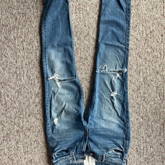 MOTHER SUPERIOR Denim The Flirt Jeans Cold Feet Wash Size 28 Distressed - Picture 4 of 14
